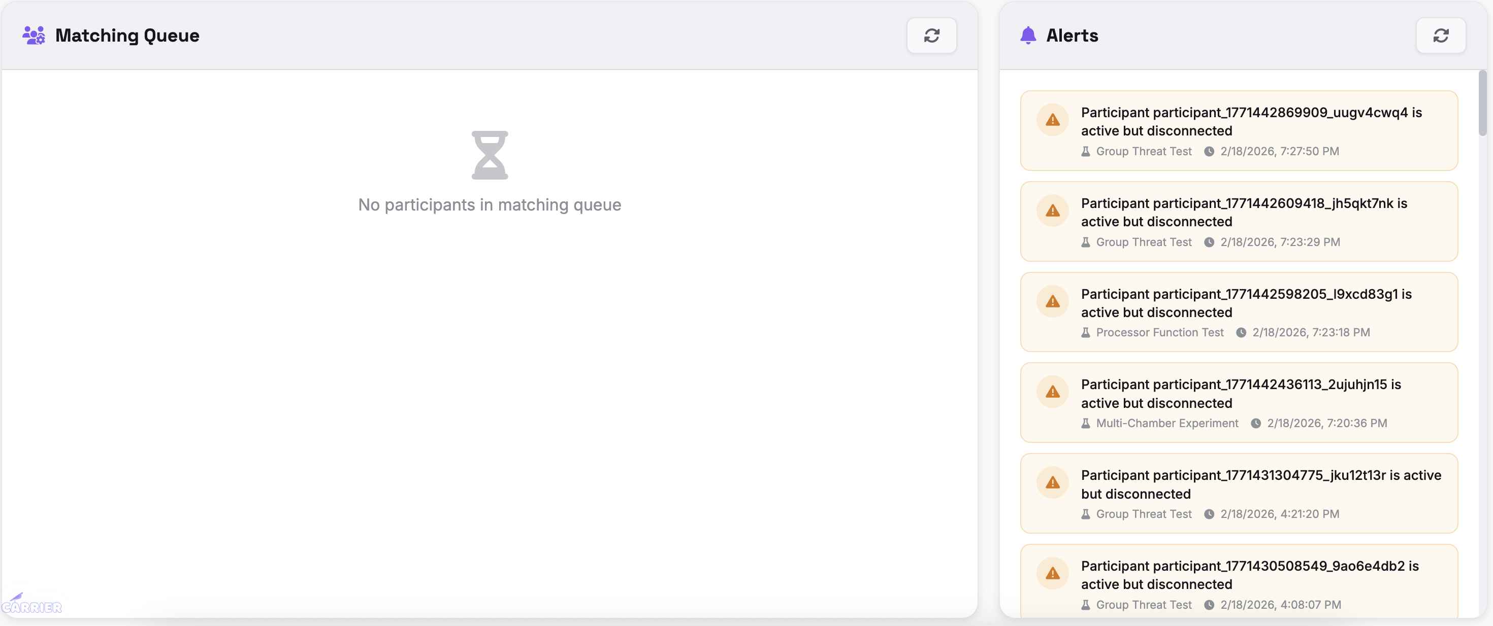 Alerts and queue — reviewing alerts, monitoring the matching queue
