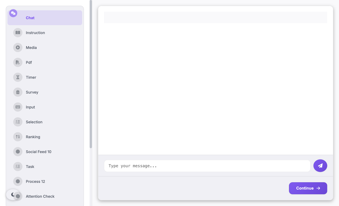 The chat segment as a participant sees it.