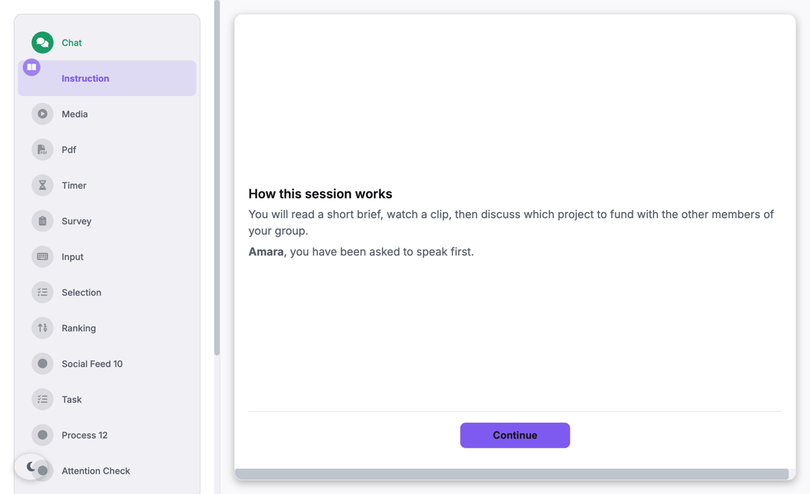 The instruction segment as a participant sees it.